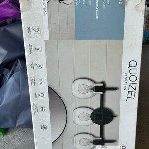 Quoizel Black Vanity Light Fixture